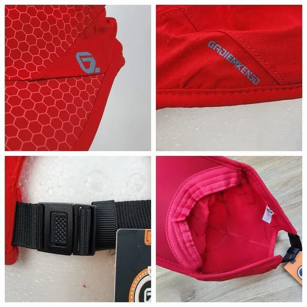 🔸️NWT Red Unstructured UPF 50+ Reflective Outdoors Unisex Hat